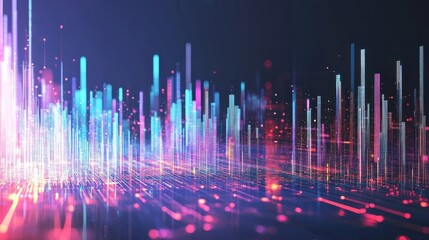 Abstract technology lines background with smart and futuristic, intelligent communication network concept of future connected technology, with Generative Ai