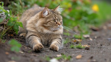 Obraz premium lovely Siberian cat , soft and sweet