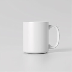 Obraz premium Plain Mug Mockup - Blank and Customizable Design for Branding and Personalization