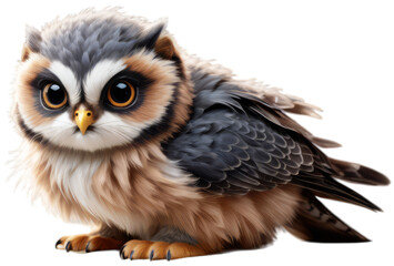 Naklejka premium Owl sitting