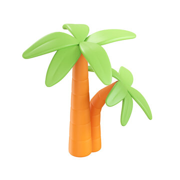 Palm tree 3d icon