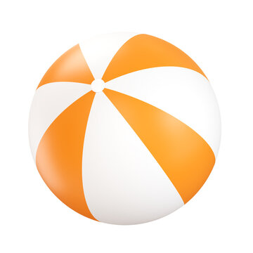 Beach ball 3d icon