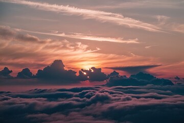 Magical Sunrise Clouds with Soft Colors and Serene Atmosphere