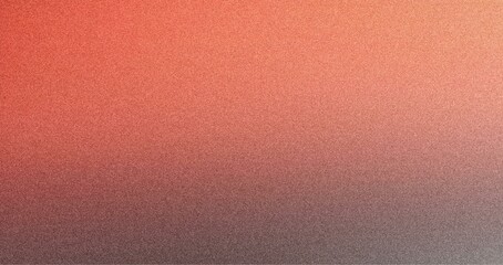 Fototapeta premium Grainy background Gray to Coral abstract gradient noise texture