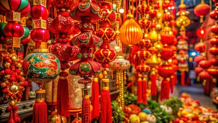 NYC Chinatown Chinese New Year 2019 Decorations - Shop Display
