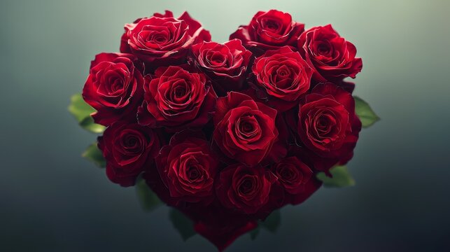 This mesmerizing heart-shaped bouquet of red roses captures the essence of love and passion, making it an ideal choice for romantic gestures and heartfelt gifts.