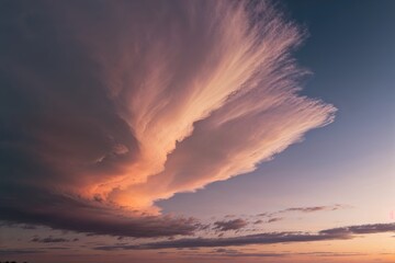 Fototapeta premium Stunning Sunrise Clouds in Warm Pastel Hues
