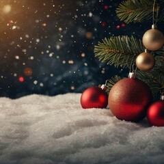 Christmas in the night house decoration