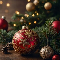 Christmas in the night house decoration