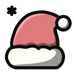 Fototapeta premium Minimalist Cute Merry Christmas Cartoon (JPG)