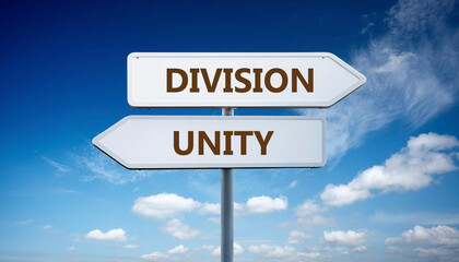 division and unity sign