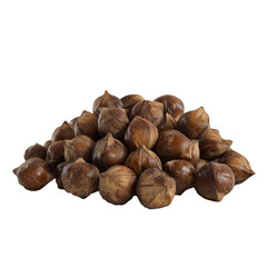 Fototapeta premium Heap of Hazelnuts png