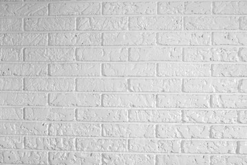 White textured bricks background