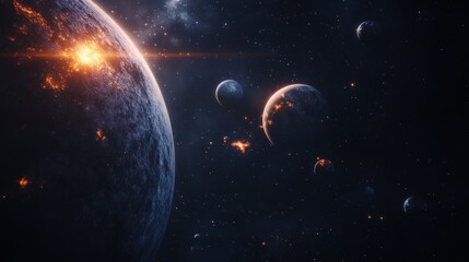 Burning Planets in Space