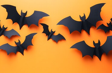 halloween background with bats