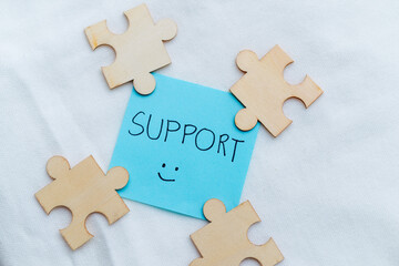 Obraz premium Support strategies for business growth office environment visual content motivational concept engaging viewpoint