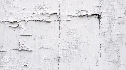 Obraz premium Old concrete wall textures, white-black-gray, cracks, abstract background, Urban palimpsest reveals layers of history etched in monochrome and decay, Macro photography uncovers miniature mountain