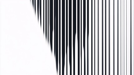 Fototapeta premium precise halftone gradient transforming into sleek vertical stripes, creating a mesmerizing op-art effect of speed and motion against a stark white backdrop