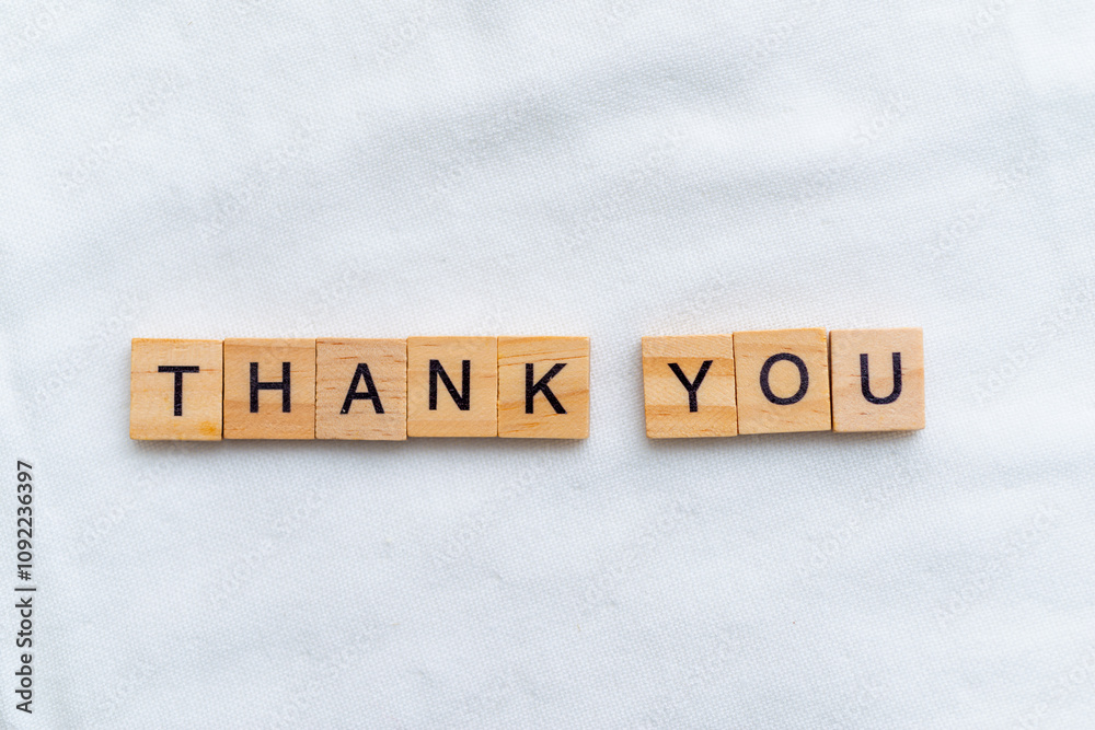 Poster thank you message in business context modern office digital content professional environment close-u