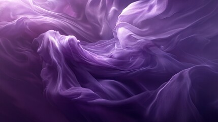 Obraz premium swirling violet mists intertwine with gossamer-like textures, evoking a mystical realm where reality blends with fantasy, perfect for ethereal digital art