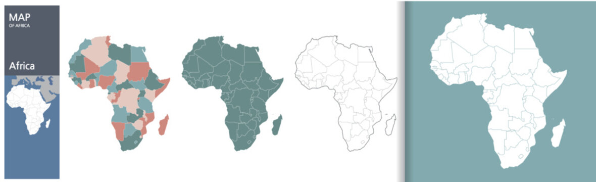 High capacity illustration (vector) Africa map