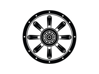 Fototapeta premium Vintage Wagon Wheel Silhouettes for Cowboy Designs