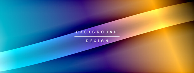 Fototapeta premium Bright rainbow style color gradient with curve round shape line background. Vector Illustration For Wallpaper, Banner, Illustration, landing page