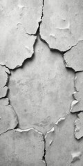 Fototapeta premium Realistic broken textured effect mockup with abstract design, broken, effect