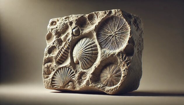 Fossilized Shells and Ancient Impressions on Stone