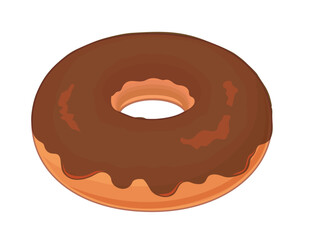 チョコドーナツのイラスト