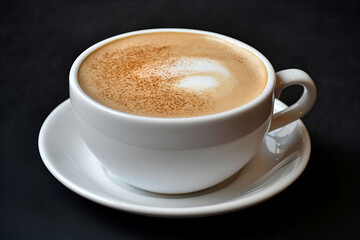 Obraz premium Coffee cup art experience cafe beverage photography cozy atmosphere close-up view artistic presentation