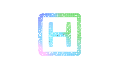 Icon h square is made up of LED square shapes. There are bright diodes and there are black dead diodes