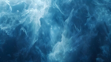 Fototapeta premium Abstract Blue Nebula Background Illustration