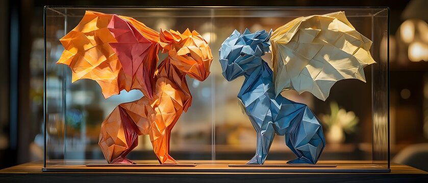 Intricate origami that requires a lot of effort can turn ordinary paper into beautiful artwork that can be displayed on a stand in a gallery. (Gemini for those born between May 21 - June 20)