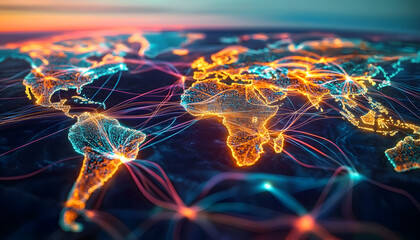 Global trade mapping navigating crucial shipping routes and optimizing supply chain logistics
