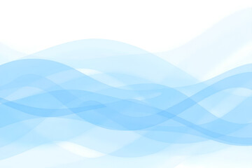 Obraz premium Blue abstract wave background with white background