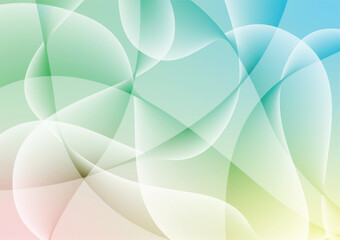 Abstract curve wave line green soft color background