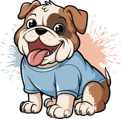 Obraz premium Cute Bulldog Vector