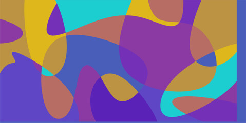 Aesthetic colored shape background, randomly colored curve shape background, elegant colorful texture