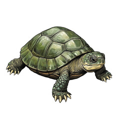 Fototapeta premium Detailed Illustration of a Turtle