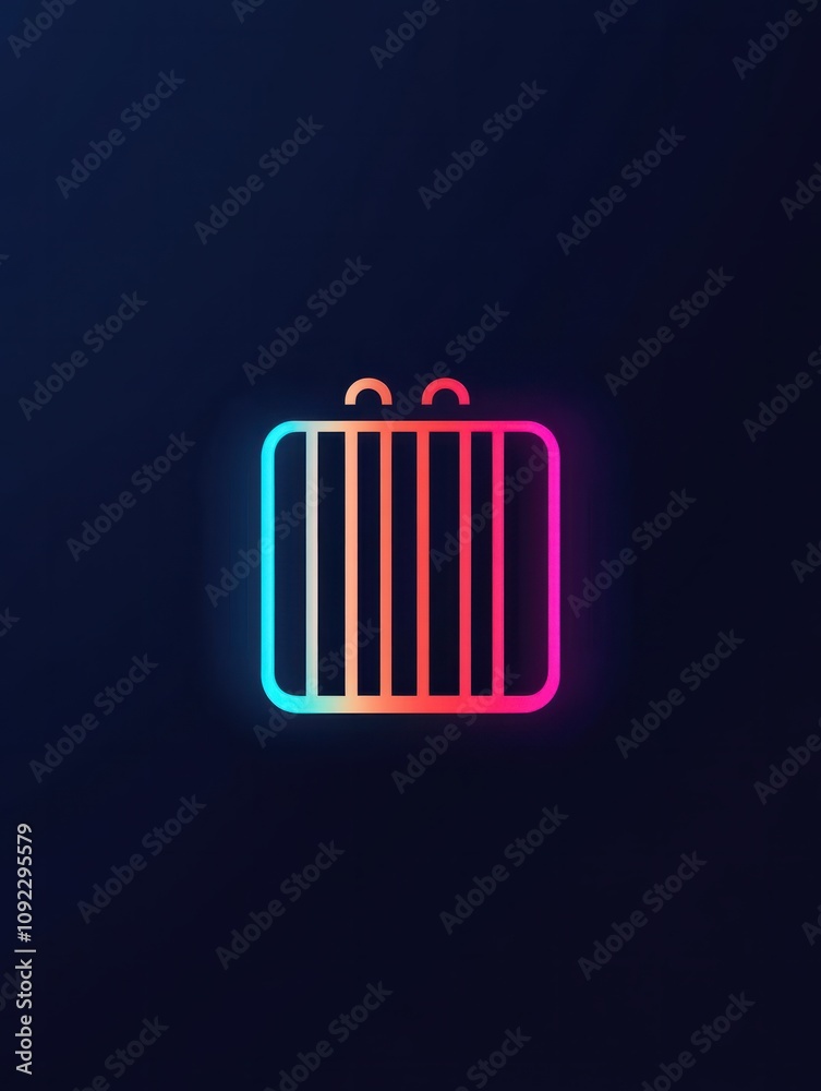 Poster barcode multi color style icon. simple thin line, outline of internet things icons for ui and ux, we