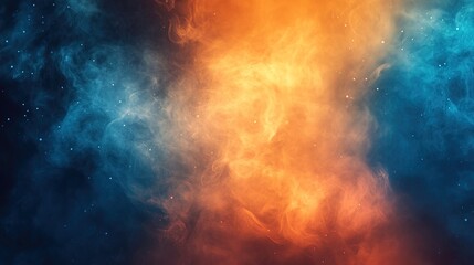 Obraz premium Blur of orange and blue gradient background