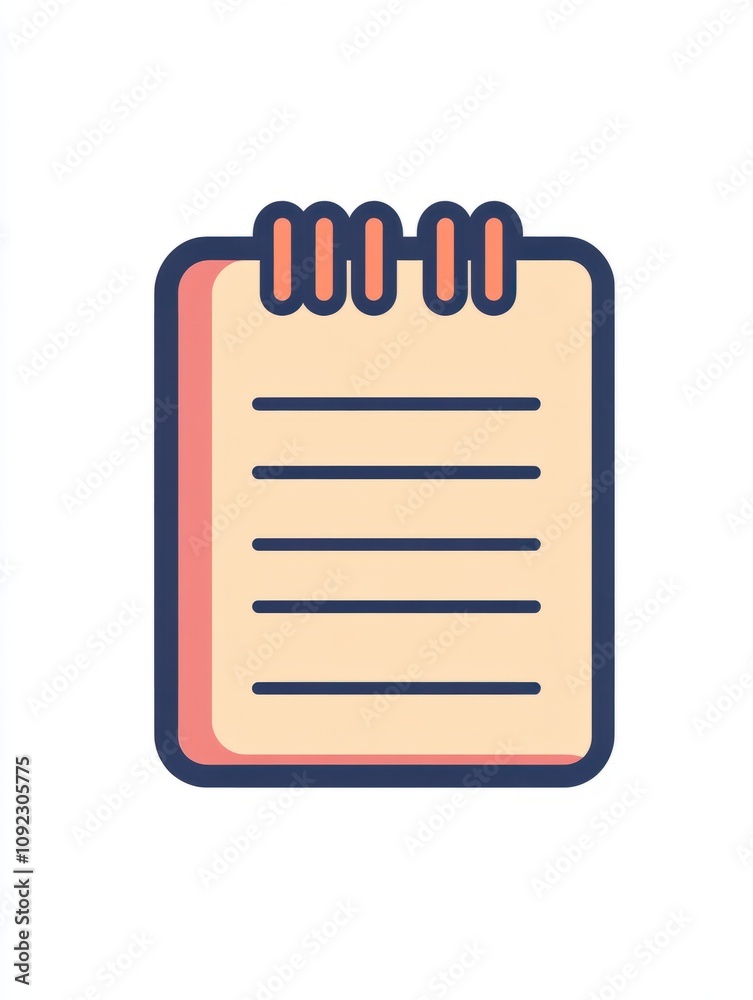 Aufkleber notebook multi color style icon. simple thin line, outline of internet things icons for ui and ux, w