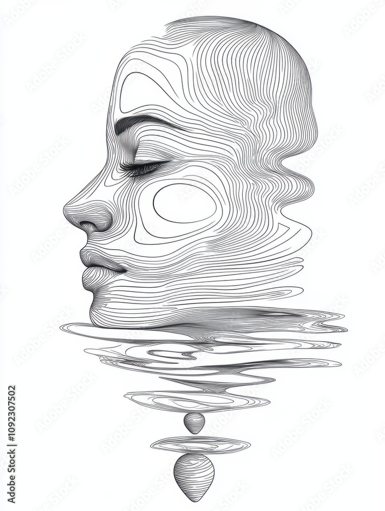 Poster reflect image vector line icon isolated on white background. reflect image line icon for infographic
