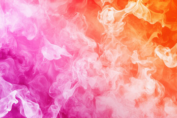 Fototapeta premium Vibrant abstract background with swirling pink and orange smoke