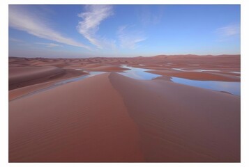 Fototapeta premium Desert of Mirrors A desert where the sand is made of mirrors ref