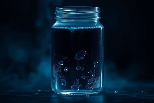 Dark MatterA mysterious unseen substance filling the jar with fa