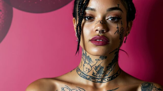 Culture and subculture: tattoo as a timeless pattern, powerful symbol of individuality, a visual narrative of self in contemporary youth aesthetic.