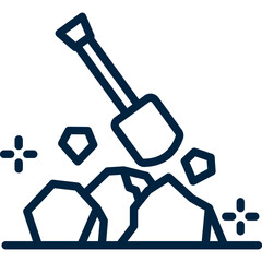 Mining Line Icon