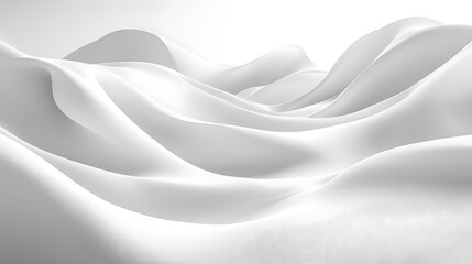 Fototapeta premium Abstract white background with soft lines wave